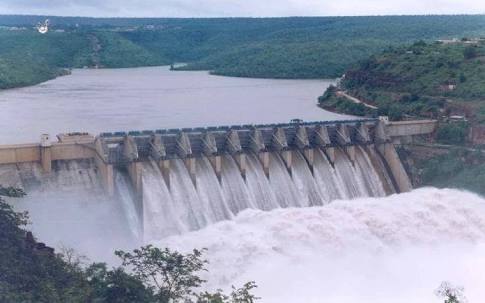 Hirakud Dam front side